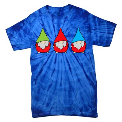 Garden Gnome Lover Cute Garden Gnomes Tie-Dye T-Shirt