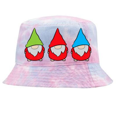 Garden Gnome Lover Cute Garden Gnomes Tie-Dyed Bucket Hat