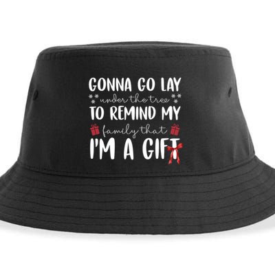 Gonna Go Lay Under Under The Tree Funny Christmas Sustainable Bucket Hat