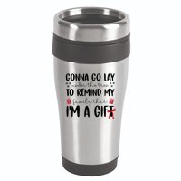 Gonna Go Lay Under Under The Tree Funny Christmas 16oz Travel Tumbler
