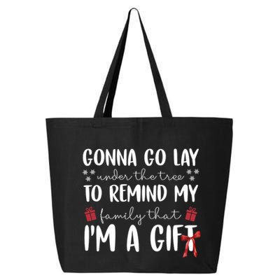 Gonna Go Lay Under Under The Tree Funny Christmas 25L Jumbo Tote