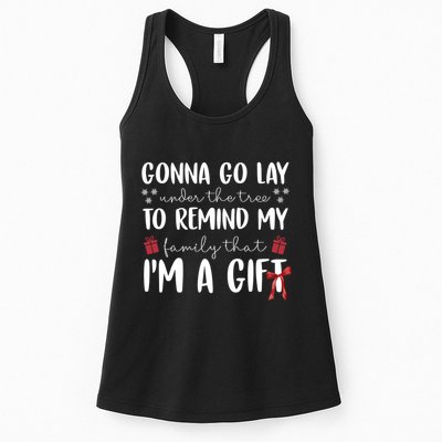 Gonna Go Lay Under Under The Tree Funny Christmas Womens Tank Top