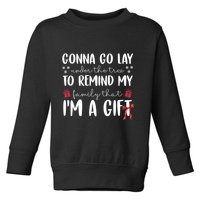 Gonna Go Lay Under Under The Tree Funny Christmas Toddler Sweatshirt