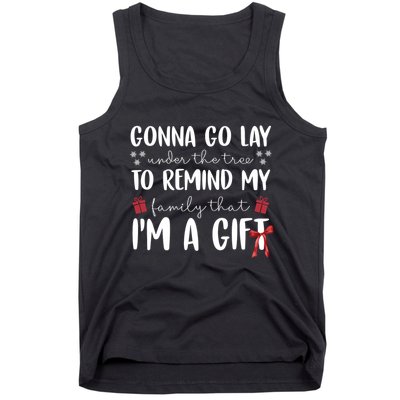Gonna Go Lay Under Under The Tree Funny Christmas Tank Top
