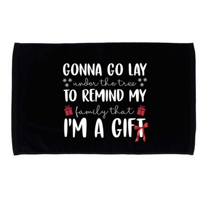Gonna Go Lay Under Under The Tree Funny Christmas Microfiber Hand Towel