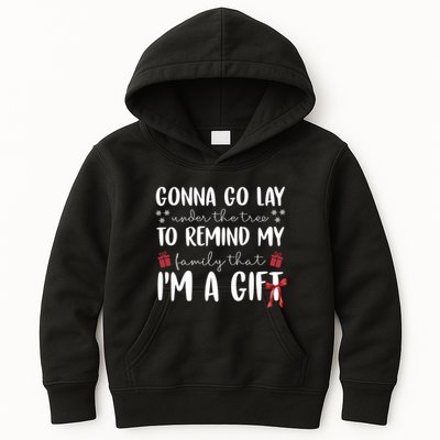 Gonna Go Lay Under Under The Tree Funny Christmas Kids Hoodie