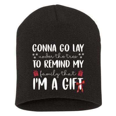 Gonna Go Lay Under Under The Tree Funny Christmas Short Acrylic Beanie