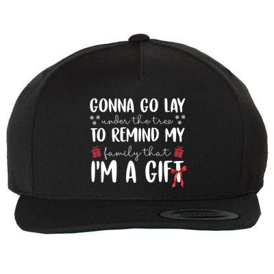 Gonna Go Lay Under Under The Tree Funny Christmas Wool Snapback Cap