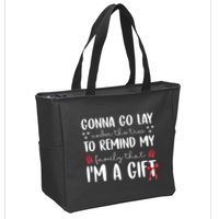 Gonna Go Lay Under Under The Tree Funny Christmas Zip Tote Bag