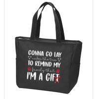 Gonna Go Lay Under Under The Tree Funny Christmas Zip Tote Bag