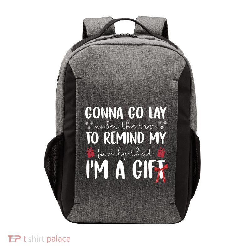 Gonna Go Lay Under Under The Tree Funny Christmas Vector Backpack