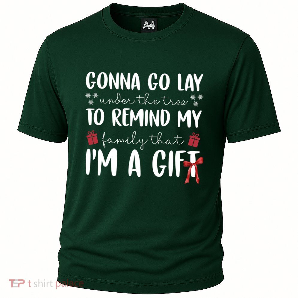 Gonna Go Lay Under Under The Tree Funny Christmas Cooling Performance Crew T-Shirt