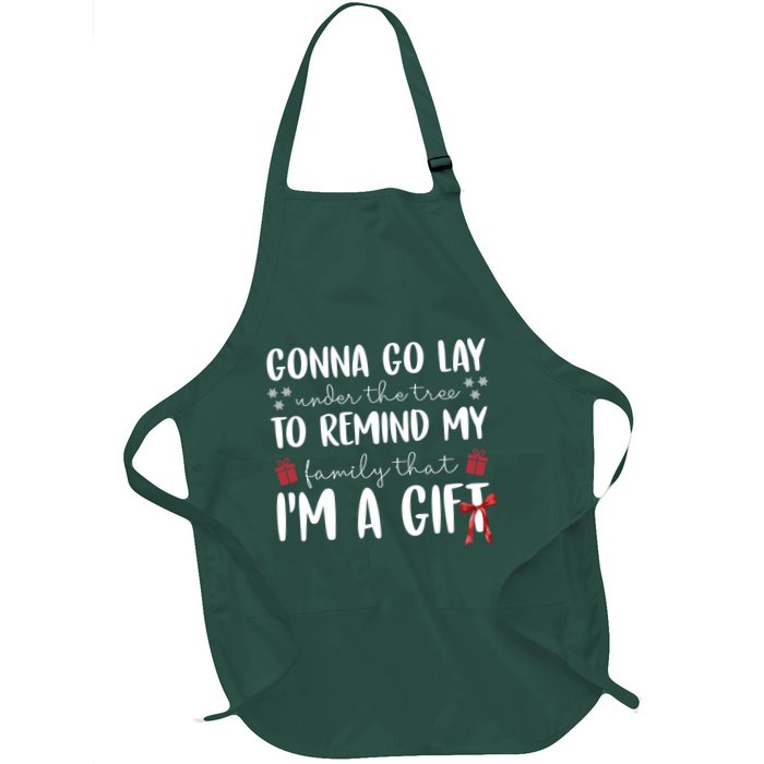 Gonna Go Lay Under Under The Tree Funny Christmas Apron