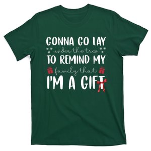 Gonna Go Lay Under Under The Tree Funny Christmas T-Shirt