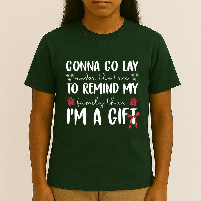Gonna Go Lay Under Under The Tree Funny Christmas T-Shirt