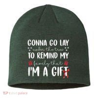 Gonna Go Lay Under Under The Tree Funny Christmas Sustainable Beanie