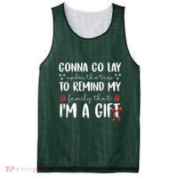 Gonna Go Lay Under Under The Tree Funny Christmas Mesh Reversible Basketball Jersey Tank