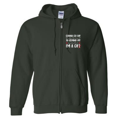 Gonna Go Lay Under Under The Tree Funny Christmas Full Zip Hoodie