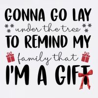 Gonna Go Lay Under Under The Tree Funny Christmas Garment-Dyed Sweatshirt