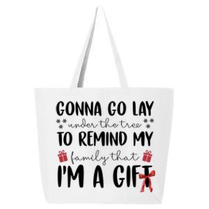 Gonna Go Lay Under Under The Tree Funny Christmas 25L Jumbo Tote