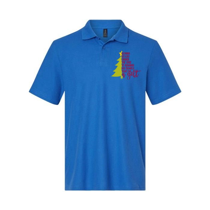 Gonna Go Lay Under Tree To Remind My Family That Im A Gift Softstyle Adult Sport Polo