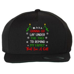 Gonna Go Lay Under Tree To Remind My Family That Im A Gift Cool Gift Wool Snapback Cap