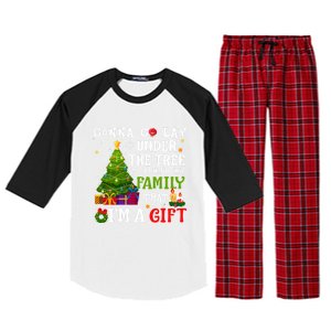 Gonna Go Lay Under Tree To Remind My Family That IM A Gift Raglan Sleeve Pajama Set