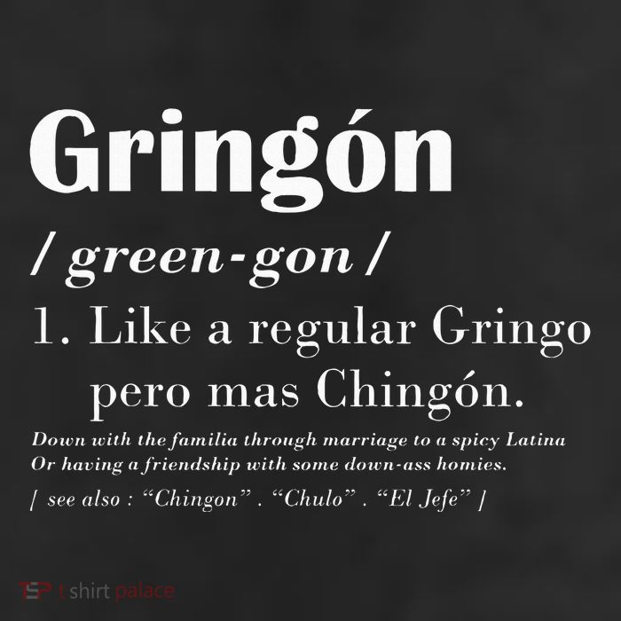 Gringon Greengon Like A Regular Gringo Pero Mas Chingon 25L Jumbo Tote