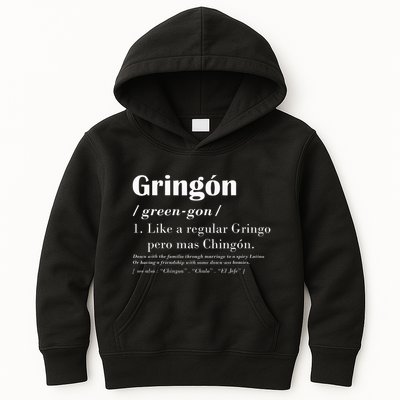 Gringon Greengon Like A Regular Gringo Pero Mas Chingon Kids Hoodie