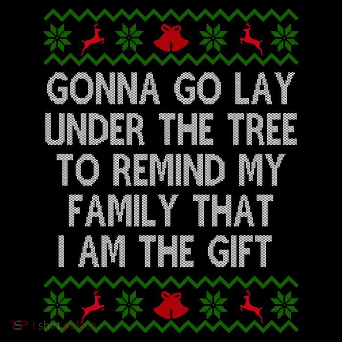 Gonna Go Lay Under The Tree To Remind My Family I Am The Gift Pom Pom 12in Knit Beanie