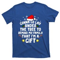 Gonna Go Lay Under The Tree Christmas Family Santa Hat Xmas Gift T-Shirt