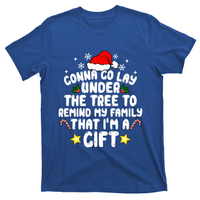 Gonna Go Lay Under The Tree Christmas Family Santa Hat Xmas Gift T-Shirt