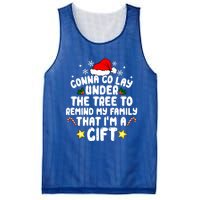 Gonna Go Lay Under The Tree Christmas Family Santa Hat Xmas Gift Mesh Reversible Basketball Jersey Tank