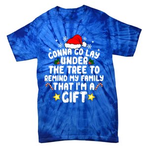 Gonna Go Lay Under The Tree Christmas Family Santa Hat Xmas Gift Tie-Dye T-Shirt