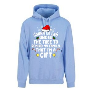 Gonna Go Lay Under The Tree Christmas Family Santa Hat Xmas Gift Unisex Surf Hoodie