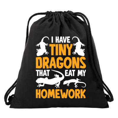 Gargoyle Gecko Lover Substrate Reptile Keeper Lizard Gift Drawstring Bag