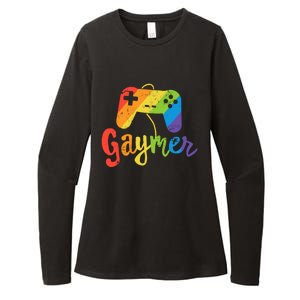 Gaymer Gift Lgbt Pride Gamer Rainbow Flag Gift Womens CVC Long Sleeve Shirt