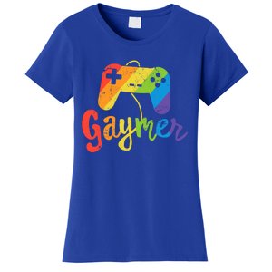 Gaymer Gift Lgbt Pride Gamer Rainbow Flag Gift Women's T-Shirt