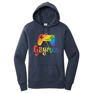 Gaymer Gift Lgbt Pride Gamer Rainbow Flag Gift Women's Pullover Hoodie