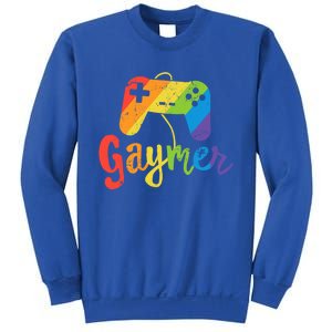 Gaymer Gift Lgbt Pride Gay Gamer Rainbow Flag Gift Sweatshirt