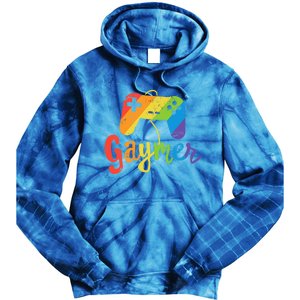 Gaymer Gift Lgbt Pride Gay Gamer Rainbow Flag Gift Tie Dye Hoodie