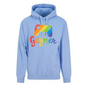 Gaymer Gift Lgbt Pride Gay Gamer Rainbow Flag Gift Unisex Surf Hoodie