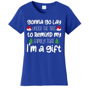 Gonna Go Lay Under The Tree Christmas Funny Xmas Pajama Gift Women's T-Shirt