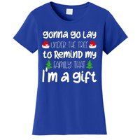 Gonna Go Lay Under The Tree Christmas Funny Xmas Pajama Gift Women's T-Shirt