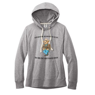 God Grant Me The Serenity To Accept The Vibes Women's Fleece Hoodie