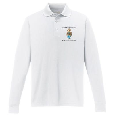 God Grant Me The Serenity To Accept The Vibes Performance Long Sleeve Polo