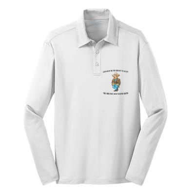 God Grant Me The Serenity To Accept The Vibes Silk Touch Performance Long Sleeve Polo