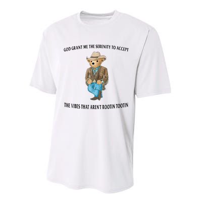 God Grant Me The Serenity To Accept The Vibes Performance Sprint T-Shirt