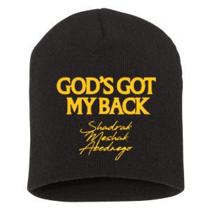 Gods Got My Back Shadrach Meshach Abedne Short Acrylic Beanie