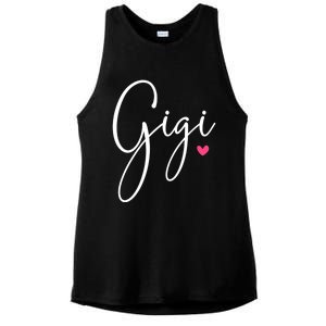 Gigi Grandma MotherS Day Christmas Birthday Gift Ladies PosiCharge Tri-Blend Wicking Tank